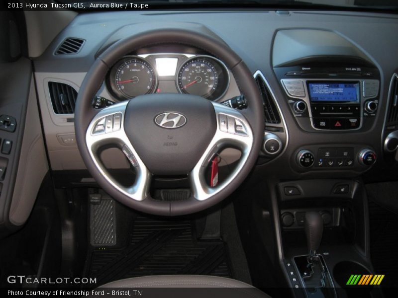 Aurora Blue / Taupe 2013 Hyundai Tucson GLS