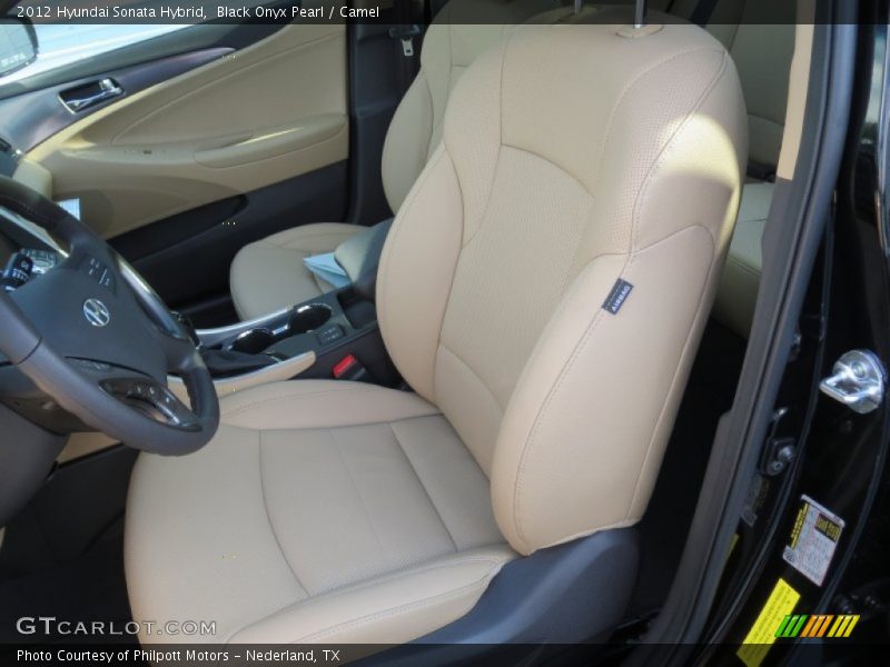Black Onyx Pearl / Camel 2012 Hyundai Sonata Hybrid