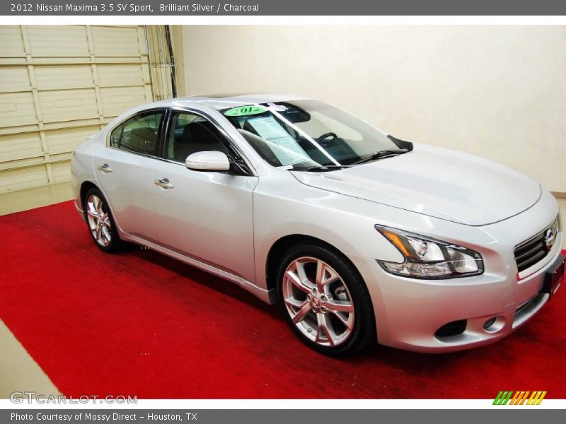 Brilliant Silver / Charcoal 2012 Nissan Maxima 3.5 SV Sport