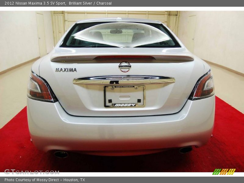 Brilliant Silver / Charcoal 2012 Nissan Maxima 3.5 SV Sport