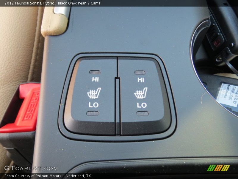 Black Onyx Pearl / Camel 2012 Hyundai Sonata Hybrid