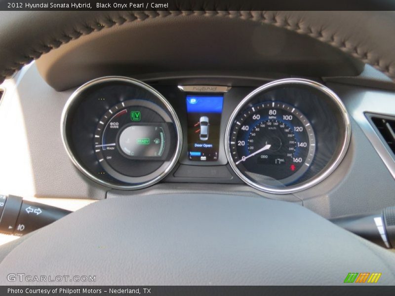 Black Onyx Pearl / Camel 2012 Hyundai Sonata Hybrid
