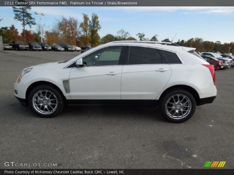 Platinum Ice Tricoat / Shale/Brownstone 2013 Cadillac SRX Performance FWD
