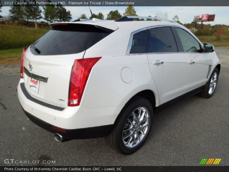Platinum Ice Tricoat / Shale/Brownstone 2013 Cadillac SRX Performance FWD