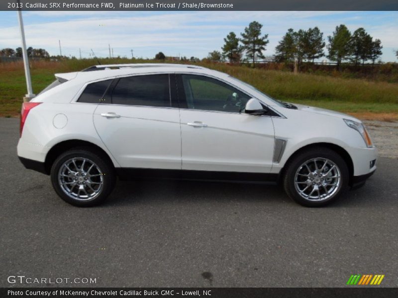 Platinum Ice Tricoat / Shale/Brownstone 2013 Cadillac SRX Performance FWD