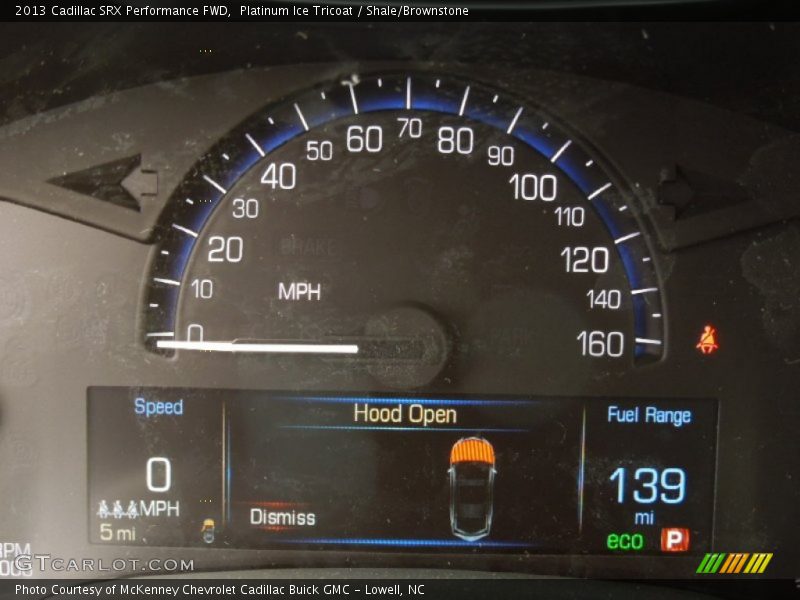 Platinum Ice Tricoat / Shale/Brownstone 2013 Cadillac SRX Performance FWD