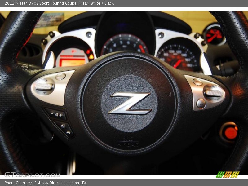 Pearl White / Black 2012 Nissan 370Z Sport Touring Coupe