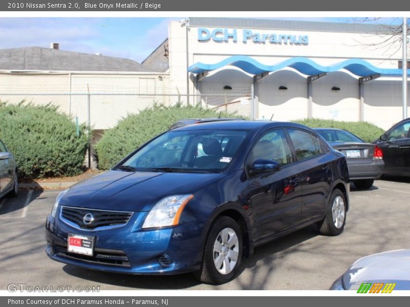 Blue Onyx Metallic / Beige 2010 Nissan Sentra 2.0