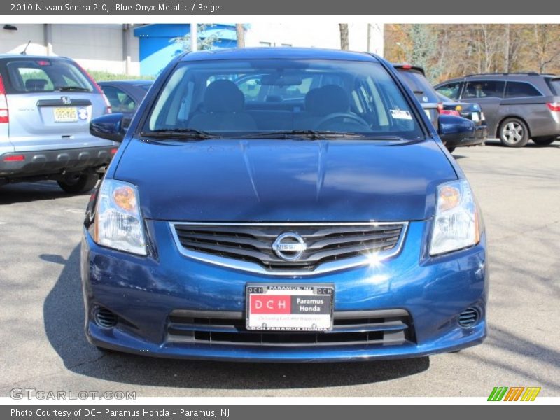 Blue Onyx Metallic / Beige 2010 Nissan Sentra 2.0