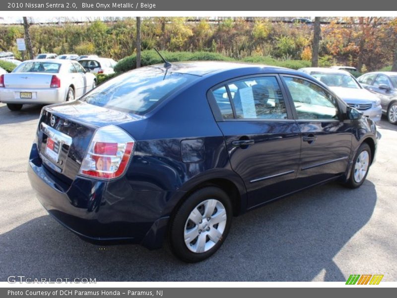 Blue Onyx Metallic / Beige 2010 Nissan Sentra 2.0