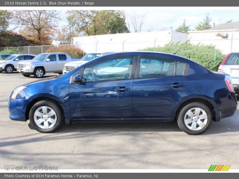 Blue Onyx Metallic / Beige 2010 Nissan Sentra 2.0