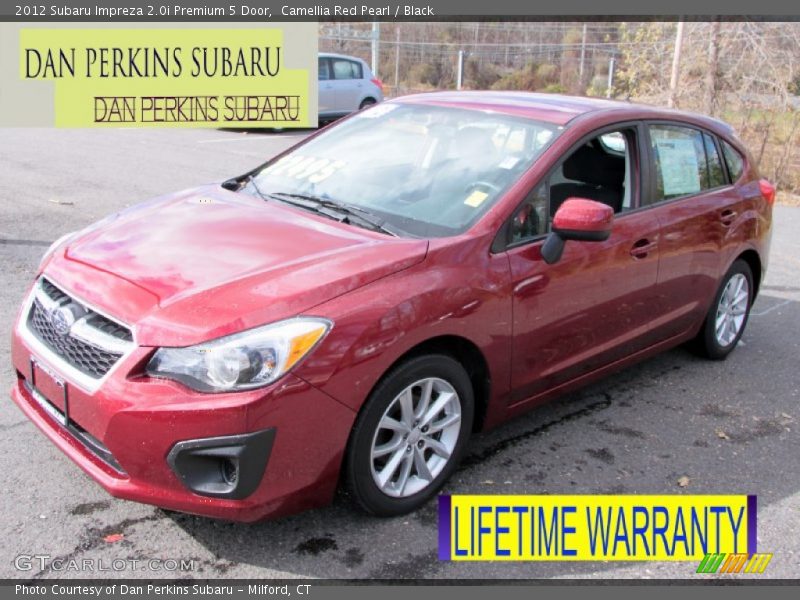 Camellia Red Pearl / Black 2012 Subaru Impreza 2.0i Premium 5 Door