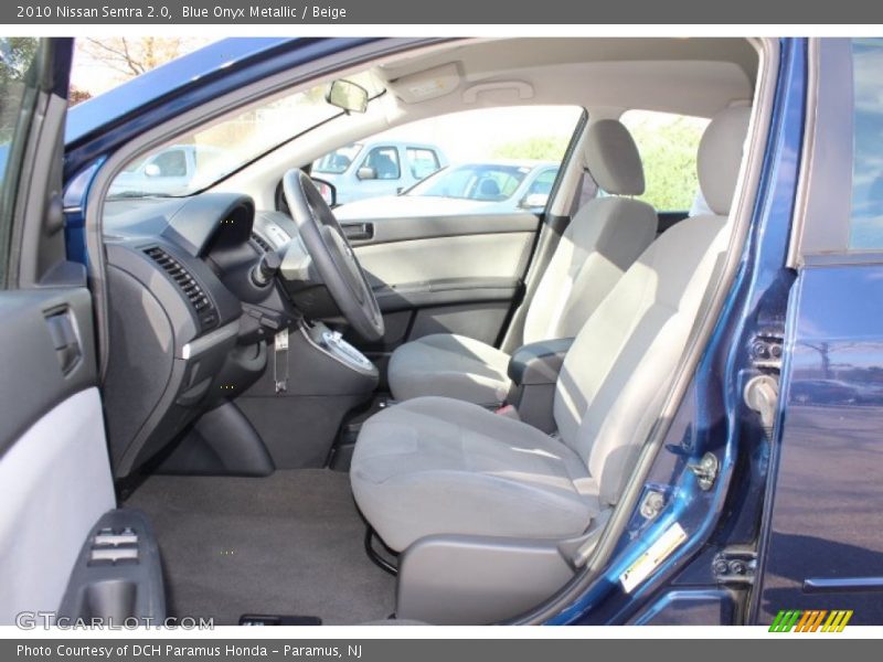 Blue Onyx Metallic / Beige 2010 Nissan Sentra 2.0