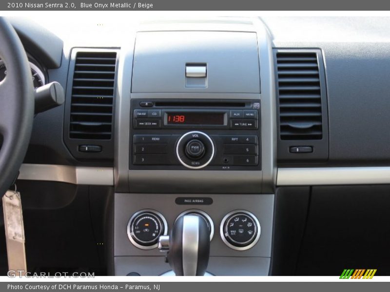 Blue Onyx Metallic / Beige 2010 Nissan Sentra 2.0
