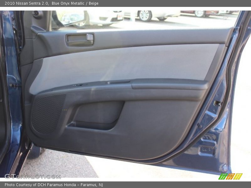 Blue Onyx Metallic / Beige 2010 Nissan Sentra 2.0