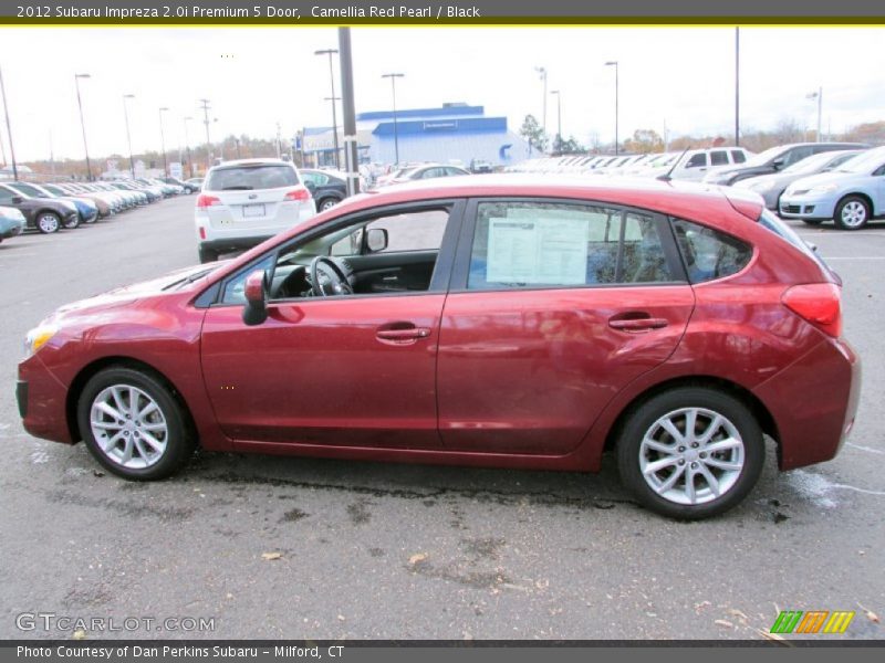 Camellia Red Pearl / Black 2012 Subaru Impreza 2.0i Premium 5 Door