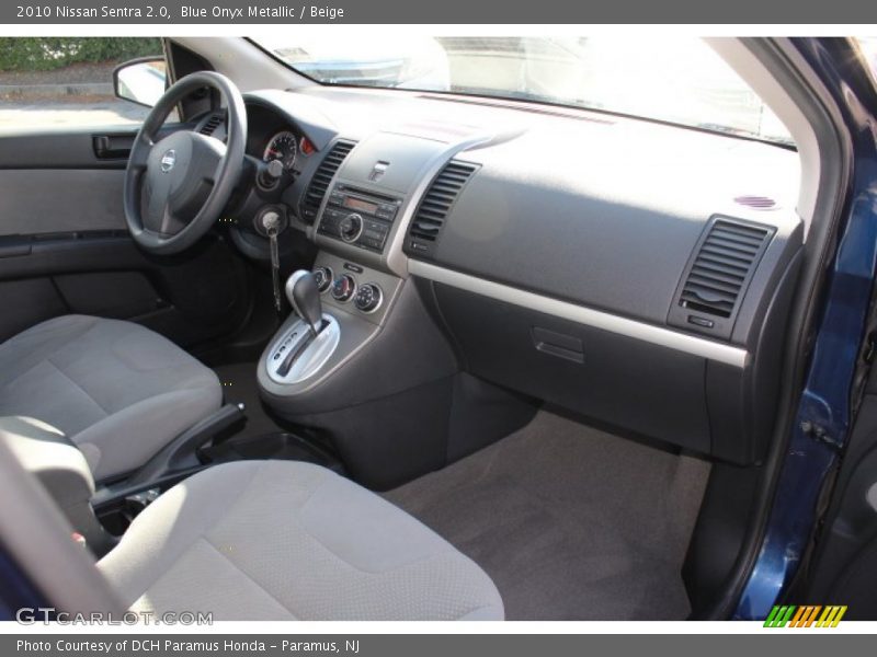Blue Onyx Metallic / Beige 2010 Nissan Sentra 2.0