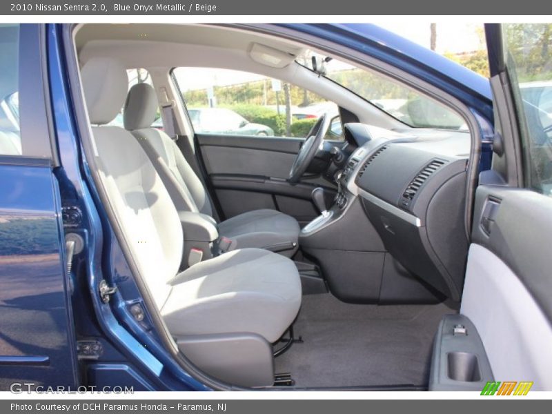 Blue Onyx Metallic / Beige 2010 Nissan Sentra 2.0