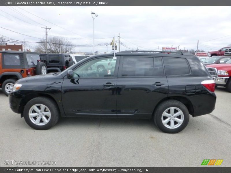 Magnetic Gray Metallic / Black 2008 Toyota Highlander 4WD