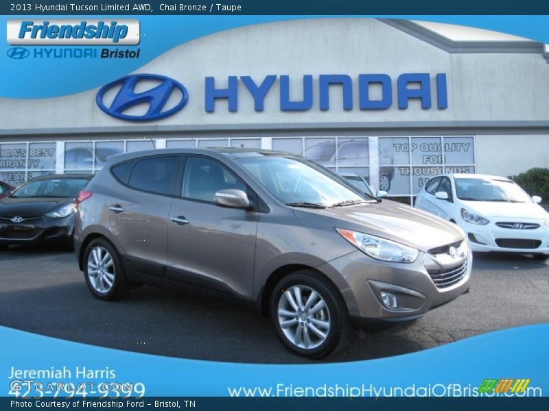 Chai Bronze / Taupe 2013 Hyundai Tucson Limited AWD