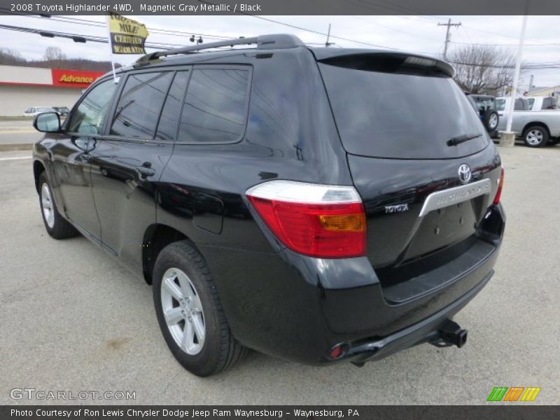 Magnetic Gray Metallic / Black 2008 Toyota Highlander 4WD