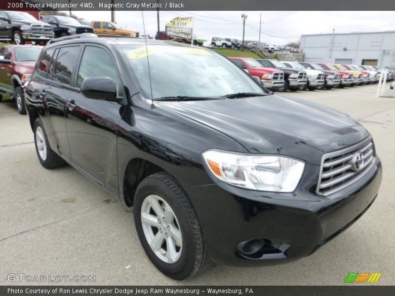 Magnetic Gray Metallic / Black 2008 Toyota Highlander 4WD