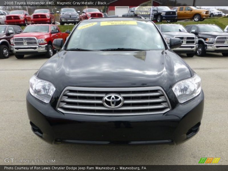 Magnetic Gray Metallic / Black 2008 Toyota Highlander 4WD
