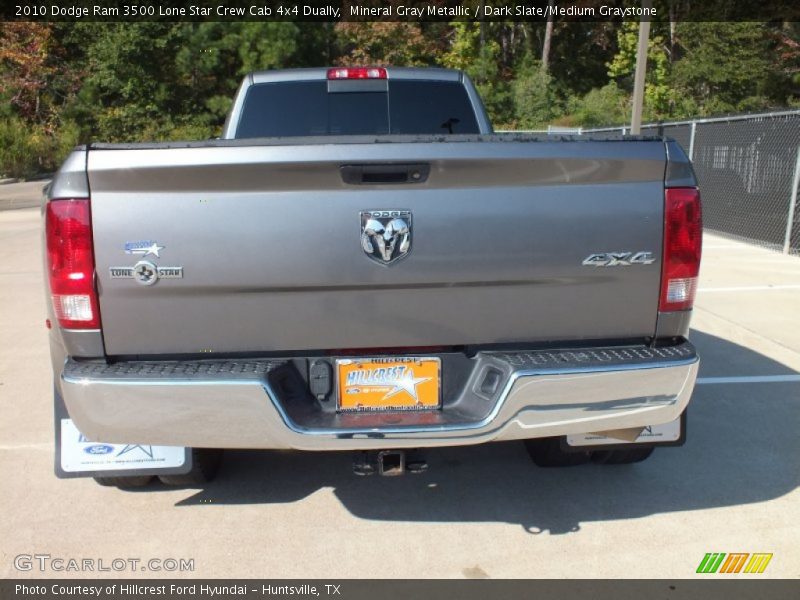 Mineral Gray Metallic / Dark Slate/Medium Graystone 2010 Dodge Ram 3500 Lone Star Crew Cab 4x4 Dually