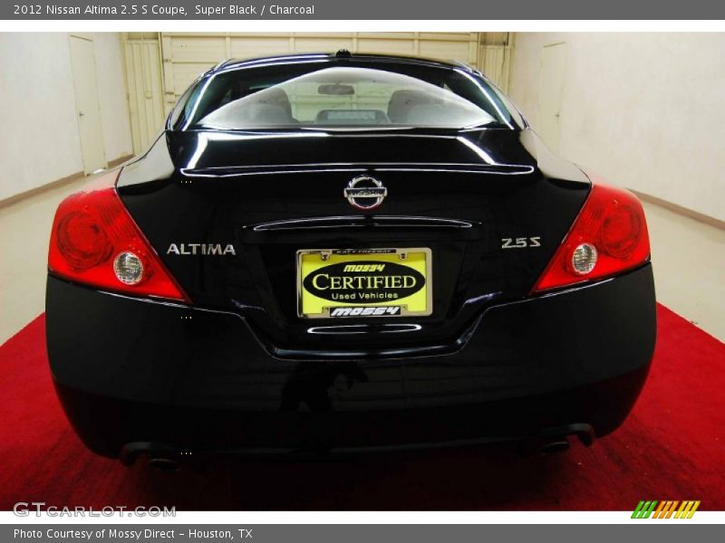 Super Black / Charcoal 2012 Nissan Altima 2.5 S Coupe