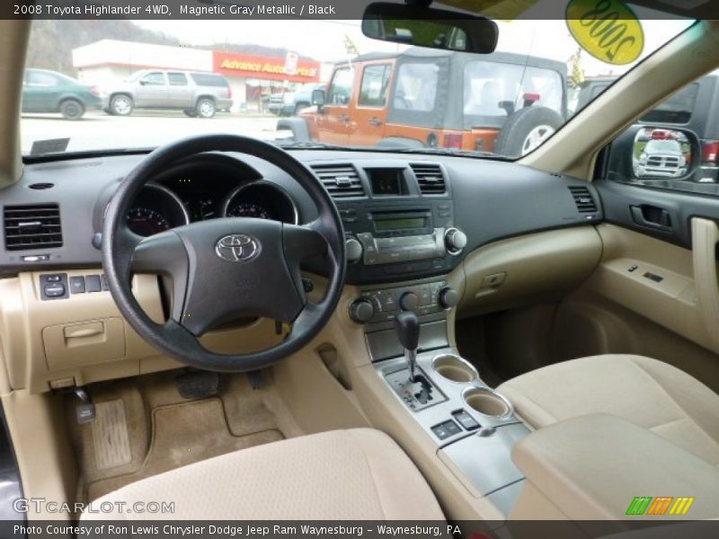 Magnetic Gray Metallic / Black 2008 Toyota Highlander 4WD