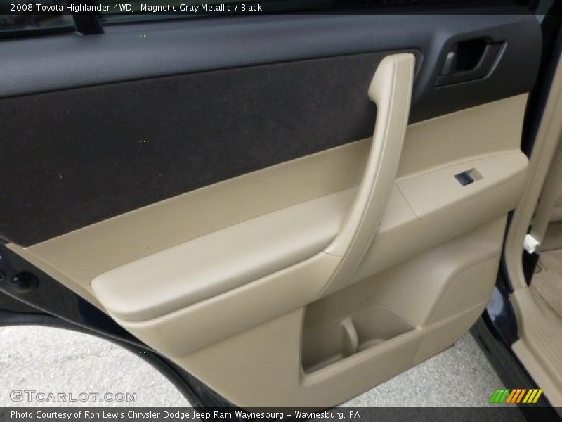 Magnetic Gray Metallic / Black 2008 Toyota Highlander 4WD