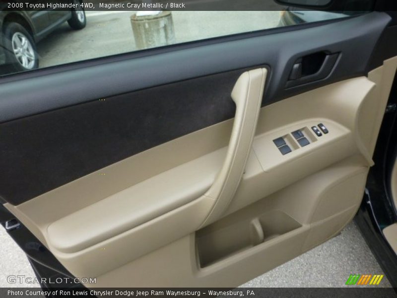 Magnetic Gray Metallic / Black 2008 Toyota Highlander 4WD