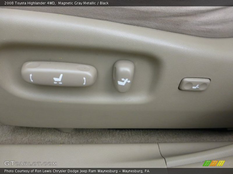 Magnetic Gray Metallic / Black 2008 Toyota Highlander 4WD