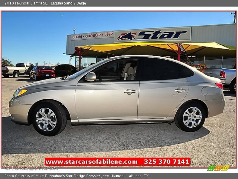 Laguna Sand / Beige 2010 Hyundai Elantra SE