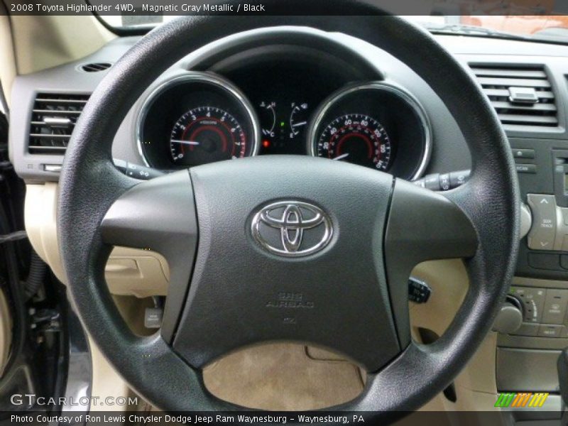 Magnetic Gray Metallic / Black 2008 Toyota Highlander 4WD