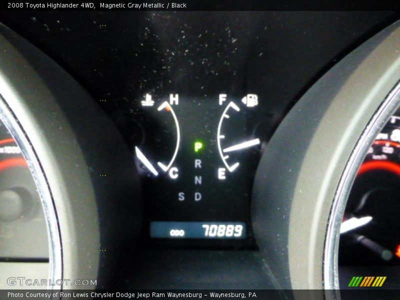 Magnetic Gray Metallic / Black 2008 Toyota Highlander 4WD