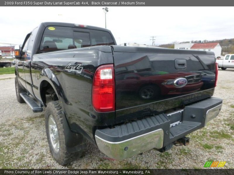 Black Clearcoat / Medium Stone 2009 Ford F350 Super Duty Lariat SuperCab 4x4