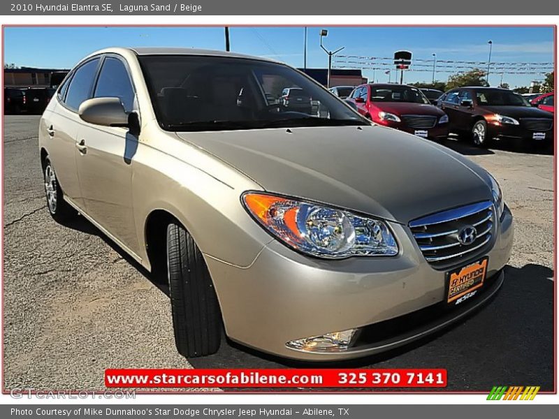 Laguna Sand / Beige 2010 Hyundai Elantra SE