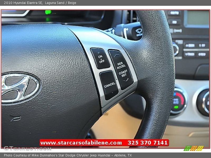 Laguna Sand / Beige 2010 Hyundai Elantra SE