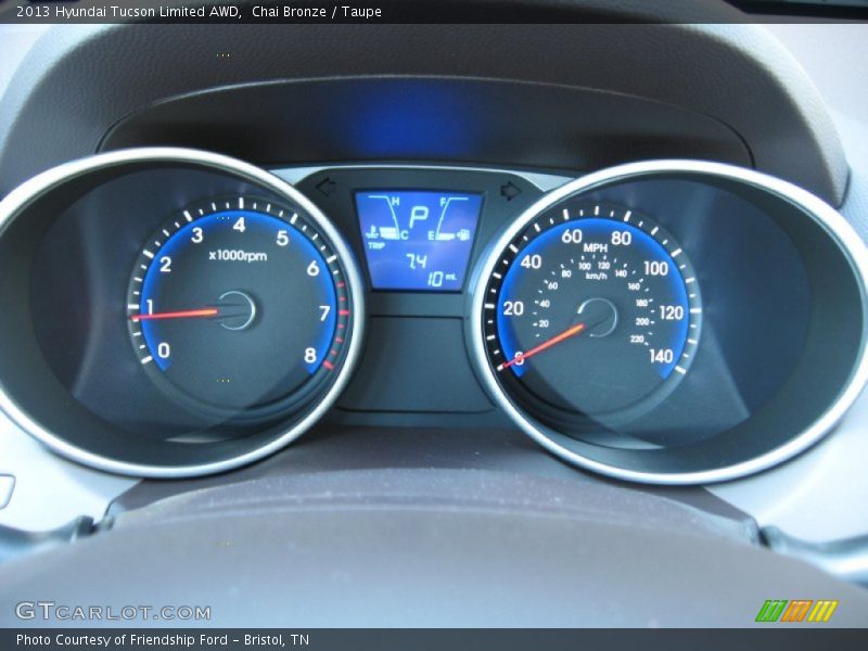 Chai Bronze / Taupe 2013 Hyundai Tucson Limited AWD
