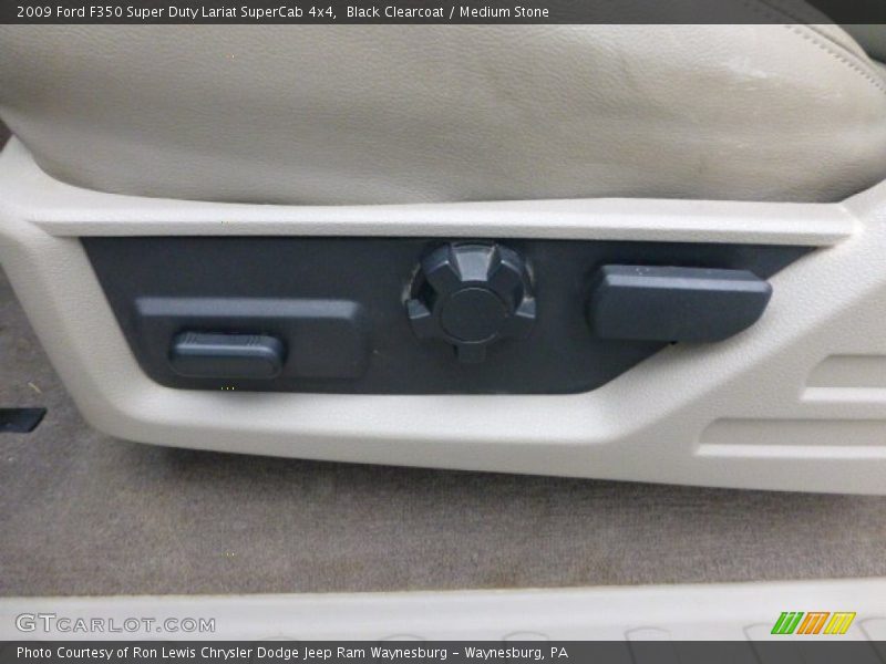 Black Clearcoat / Medium Stone 2009 Ford F350 Super Duty Lariat SuperCab 4x4