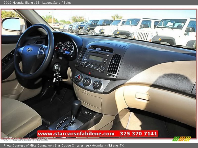 Laguna Sand / Beige 2010 Hyundai Elantra SE