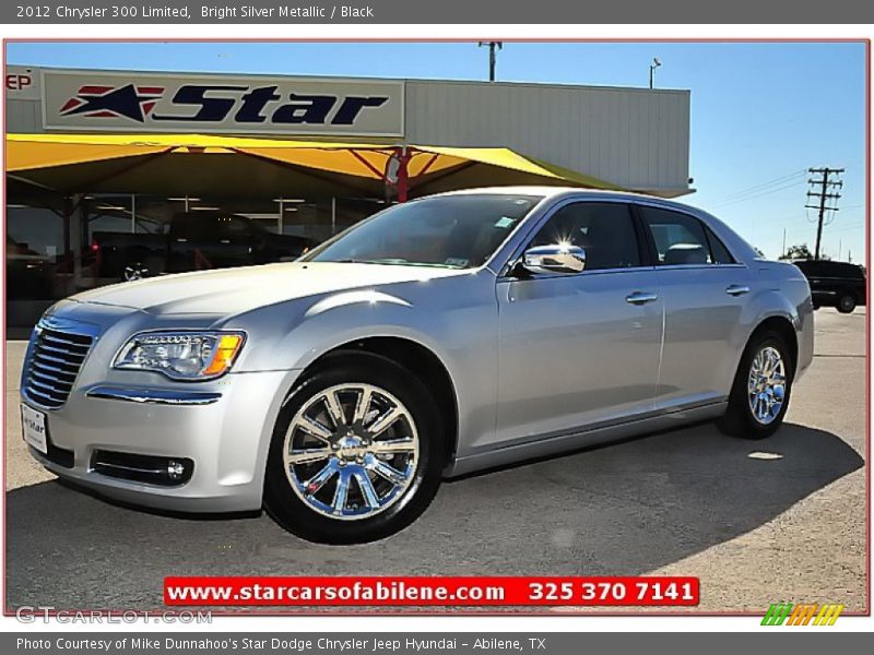 Bright Silver Metallic / Black 2012 Chrysler 300 Limited