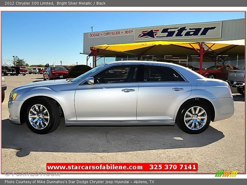 Bright Silver Metallic / Black 2012 Chrysler 300 Limited