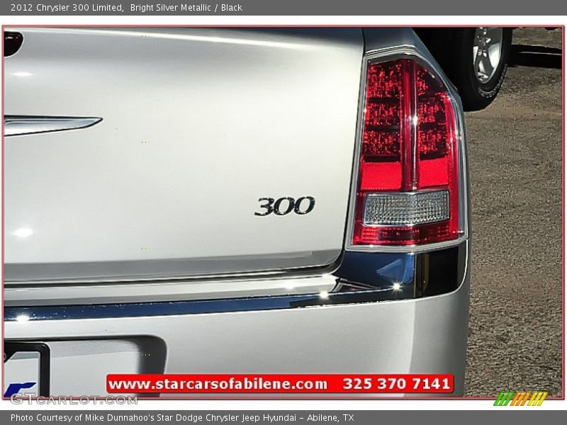 Bright Silver Metallic / Black 2012 Chrysler 300 Limited