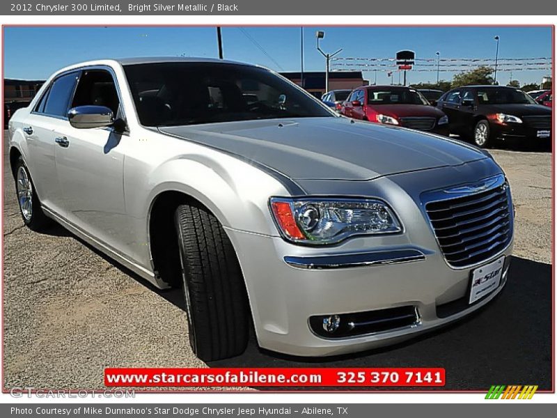 Bright Silver Metallic / Black 2012 Chrysler 300 Limited