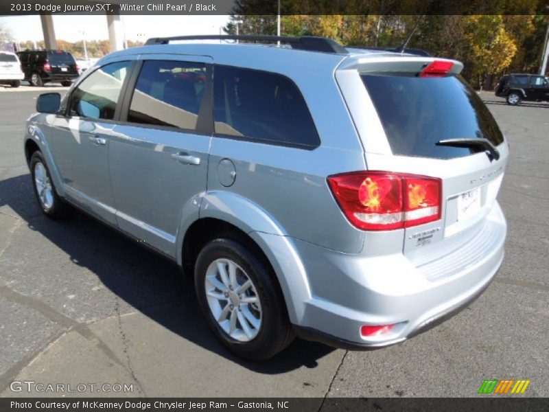 Winter Chill Pearl / Black 2013 Dodge Journey SXT