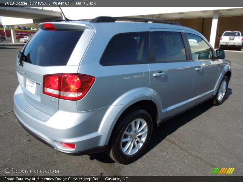 Winter Chill Pearl / Black 2013 Dodge Journey SXT