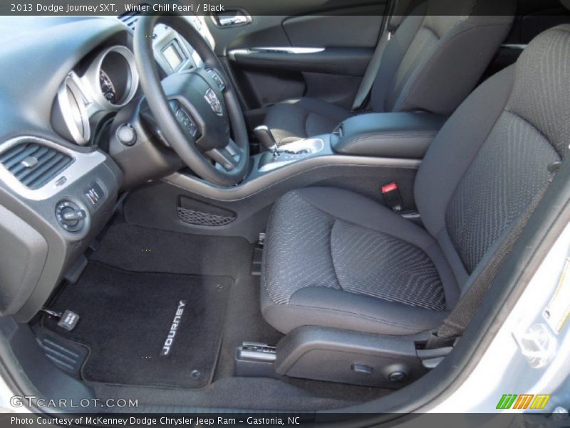 Winter Chill Pearl / Black 2013 Dodge Journey SXT