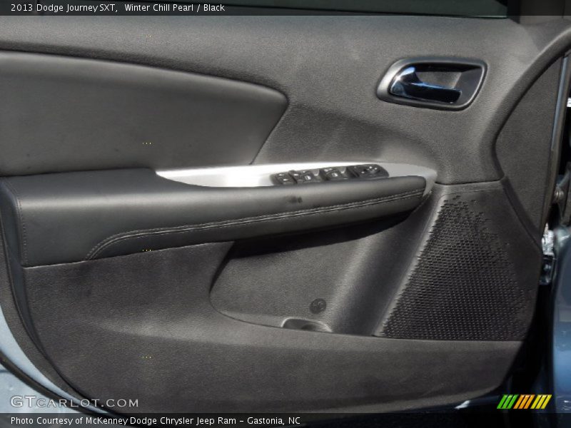 Winter Chill Pearl / Black 2013 Dodge Journey SXT